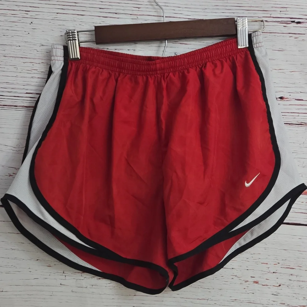 Nike Dri-FIT Red Athletic Shorts Girls Size L
